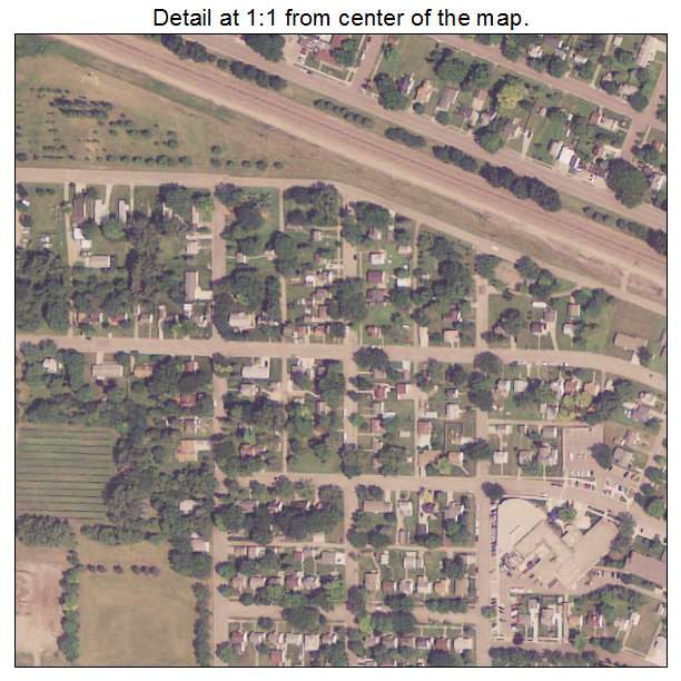 Benson, Minnesota aerial imagery detail