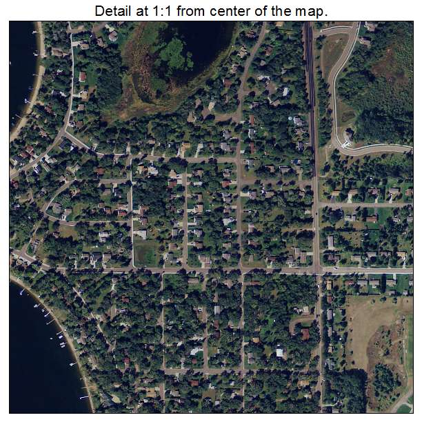 Big Lake, Minnesota aerial imagery detail
