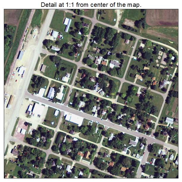 Bigelow, Minnesota aerial imagery detail