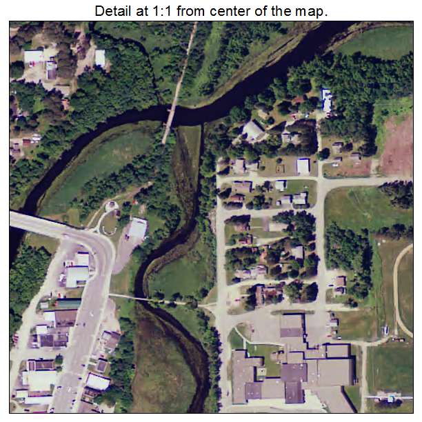 Bigfork, Minnesota aerial imagery detail