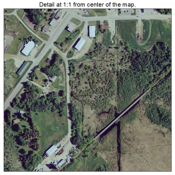 Blackduck, Minnesota aerial imagery detail