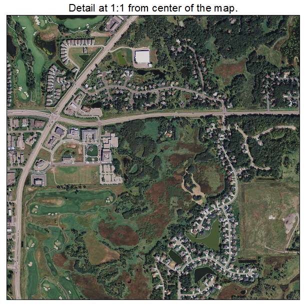 Blaine, Minnesota aerial imagery detail