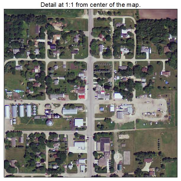 Blomkest, Minnesota aerial imagery detail