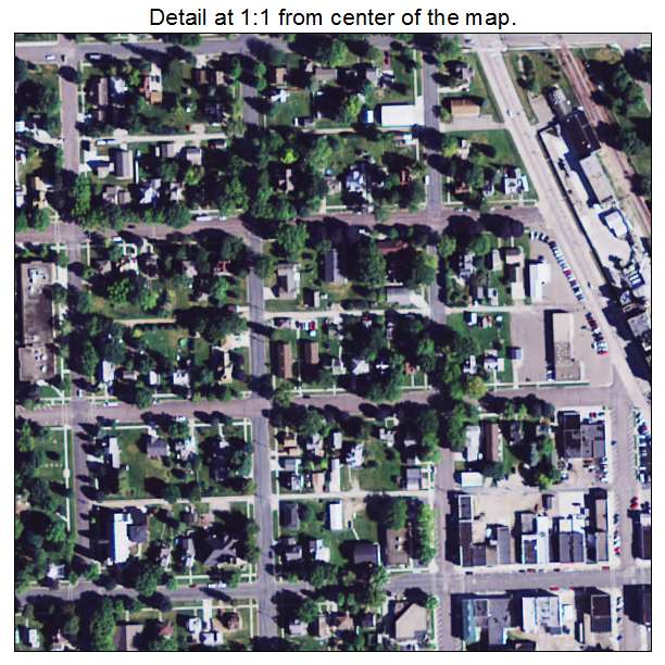 Blooming Prairie, Minnesota aerial imagery detail
