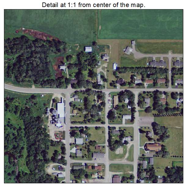 Bluffton, Minnesota aerial imagery detail