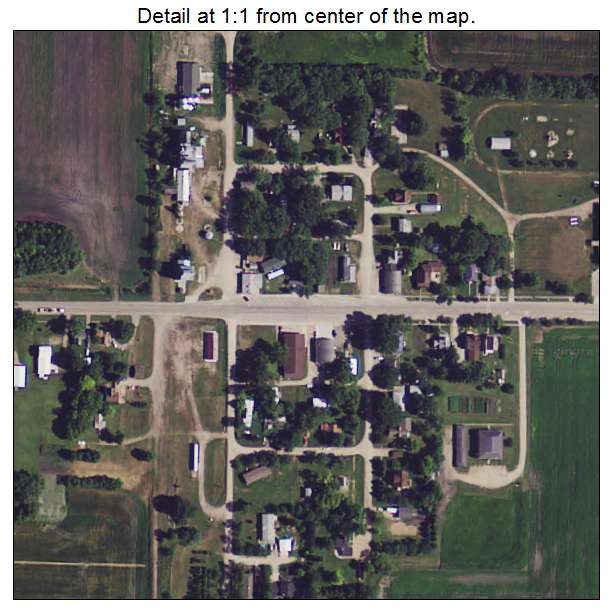 Borup, Minnesota aerial imagery detail
