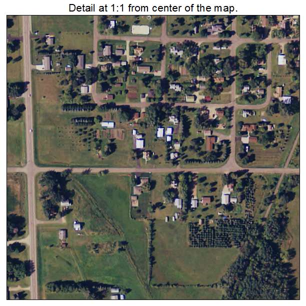 Bowlus, Minnesota aerial imagery detail