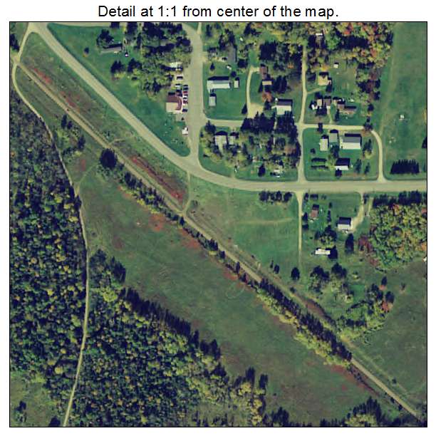 Boy River, Minnesota aerial imagery detail
