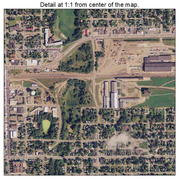Brainerd, Minnesota aerial imagery detail