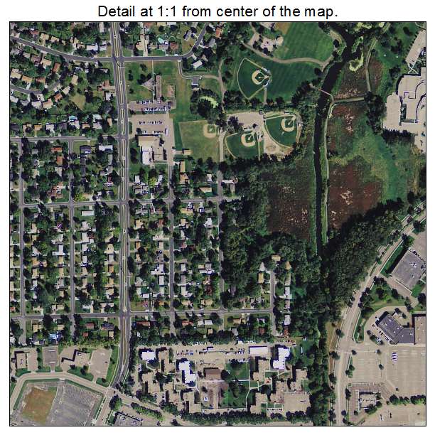 Brooklyn Center, Minnesota aerial imagery detail