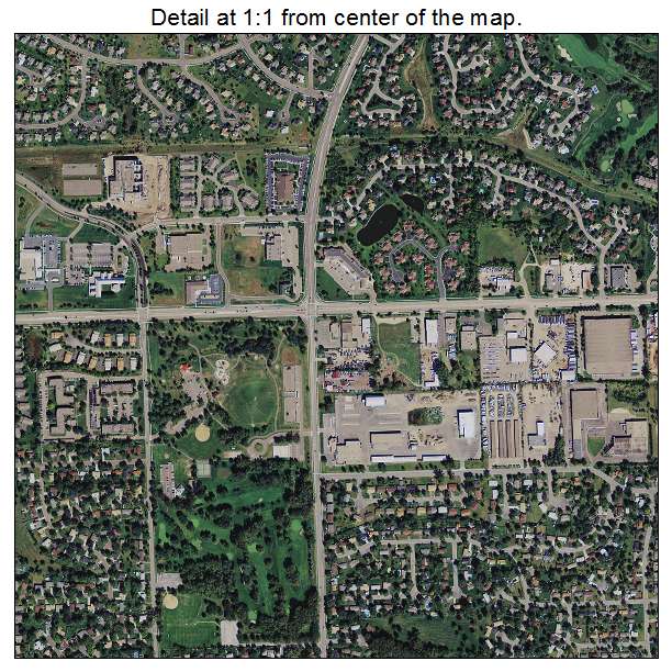 Brooklyn Park, Minnesota aerial imagery detail