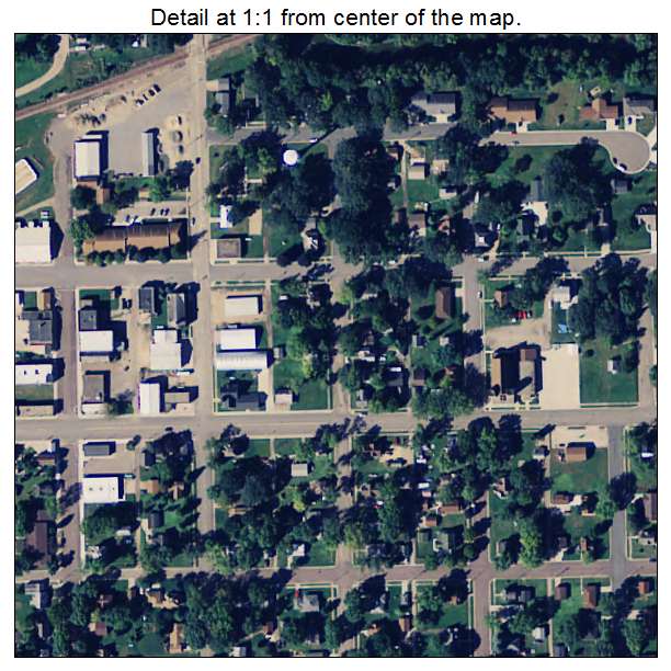Brownton, Minnesota aerial imagery detail