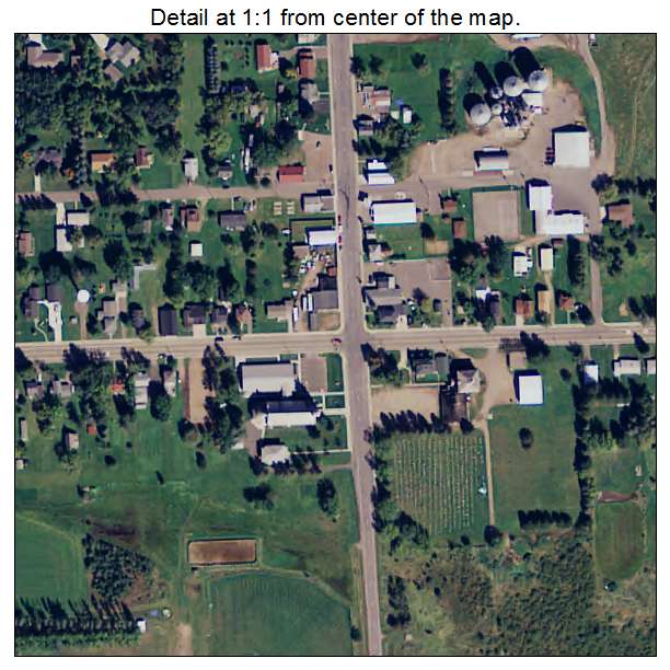 Buckman, Minnesota aerial imagery detail