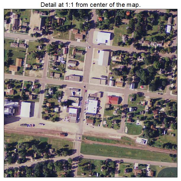 Buffalo Lake, Minnesota aerial imagery detail