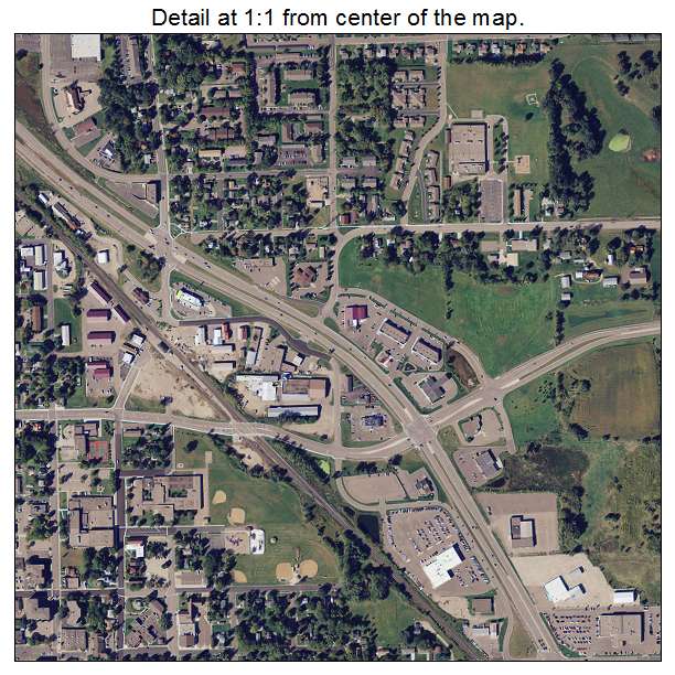 Buffalo, Minnesota aerial imagery detail
