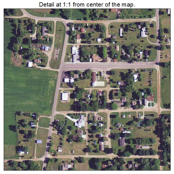 Burtrum, Minnesota aerial imagery detail