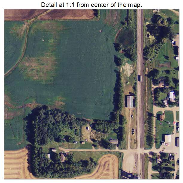 Callaway, Minnesota aerial imagery detail
