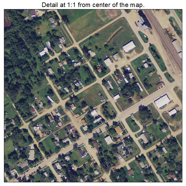 Campbell, Minnesota aerial imagery detail