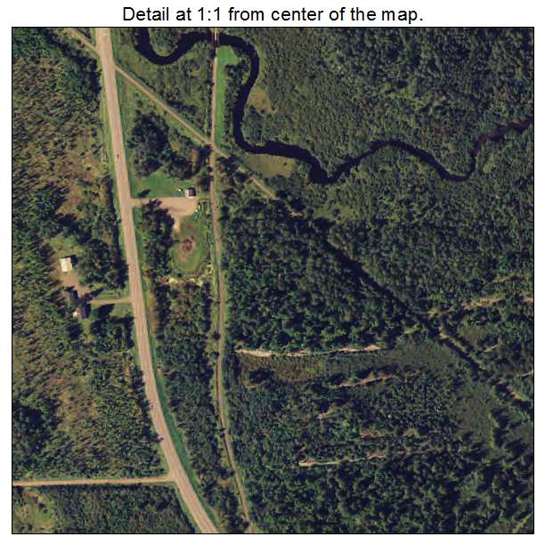 Carlton, Minnesota aerial imagery detail