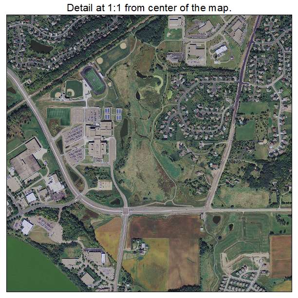 Chanhassen, Minnesota aerial imagery detail