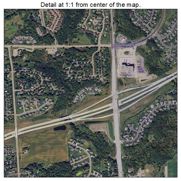 Chaska, Minnesota aerial imagery detail