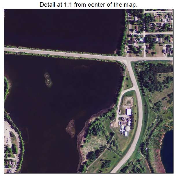 Chisholm, Minnesota aerial imagery detail