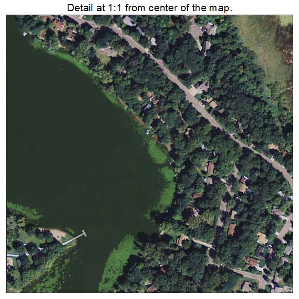 Circle Pines, Minnesota aerial imagery detail