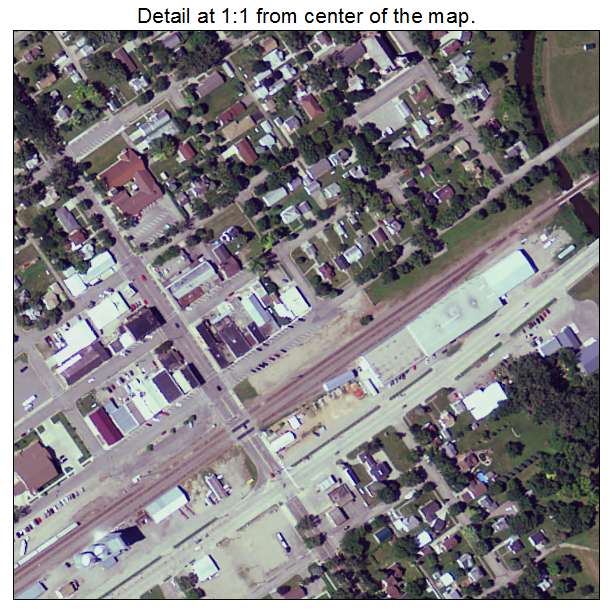 Clara City, Minnesota aerial imagery detail
