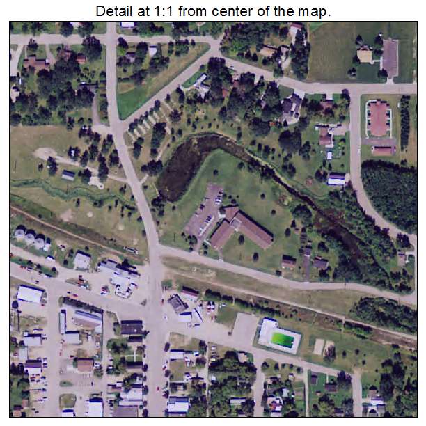 Clearbrook, Minnesota aerial imagery detail