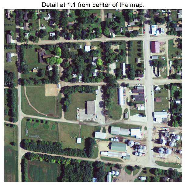 Clements, Minnesota aerial imagery detail