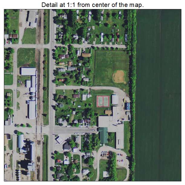 Climax, Minnesota aerial imagery detail