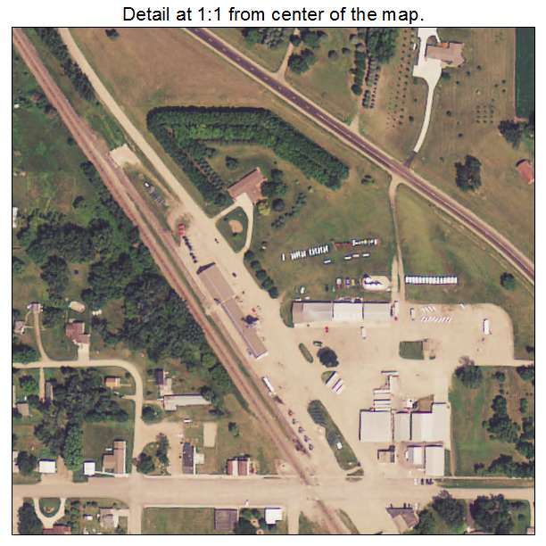 Clontarf, Minnesota aerial imagery detail