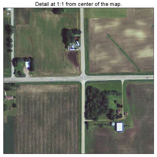 Cobden, Minnesota aerial imagery detail