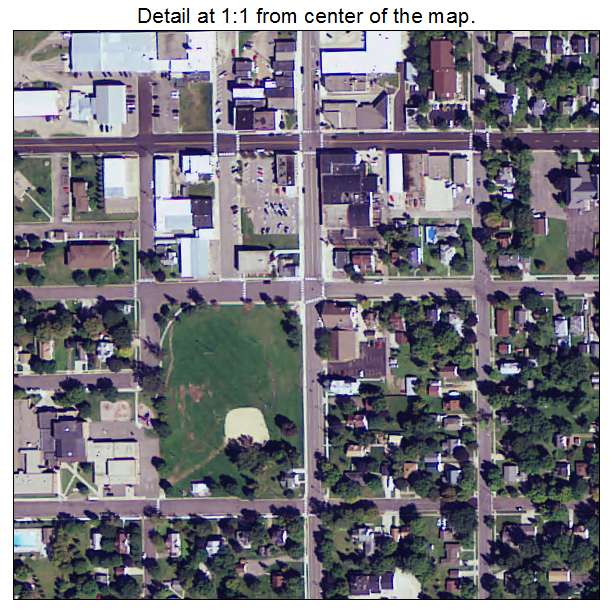 Cokato, Minnesota aerial imagery detail