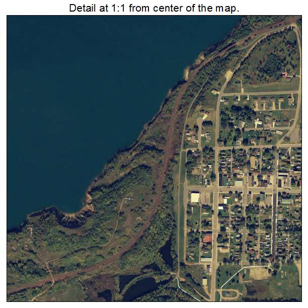Coleraine, Minnesota aerial imagery detail
