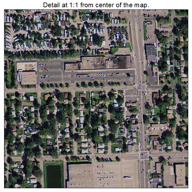 Columbia Heights, Minnesota aerial imagery detail