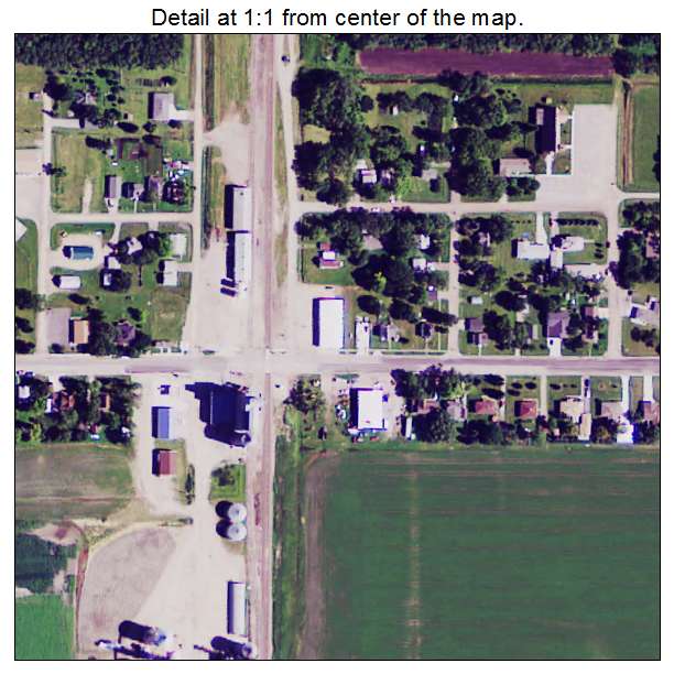 Comstock, Minnesota aerial imagery detail