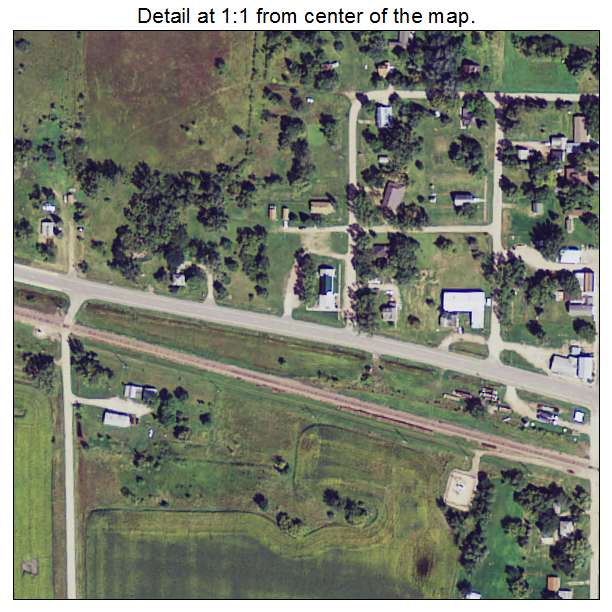 Correll, Minnesota aerial imagery detail