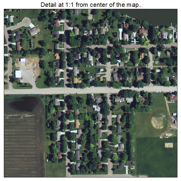 Cottonwood, Minnesota aerial imagery detail