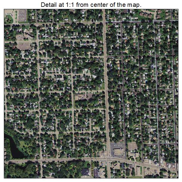 Crystal, Minnesota aerial imagery detail