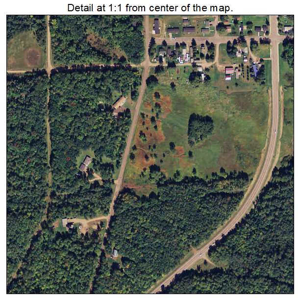 Cuyuna, Minnesota aerial imagery detail