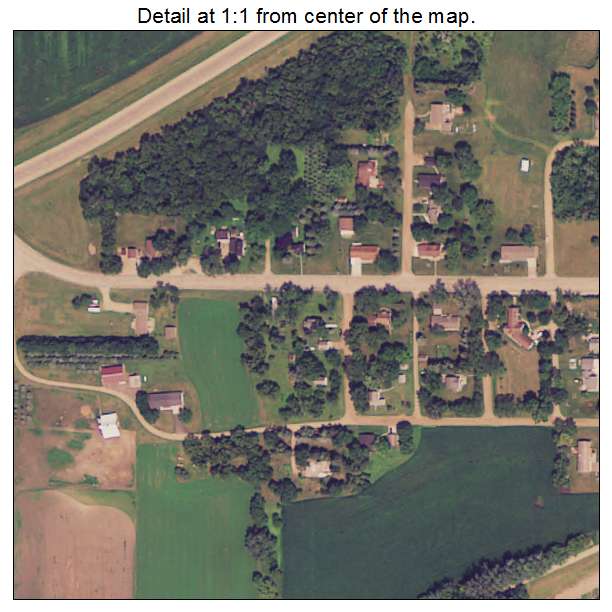 Danvers, Minnesota aerial imagery detail