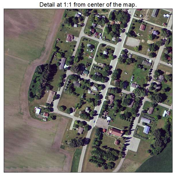 De Graff, Minnesota aerial imagery detail