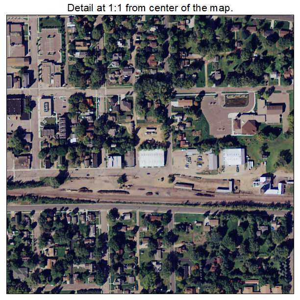 Delano, Minnesota aerial imagery detail