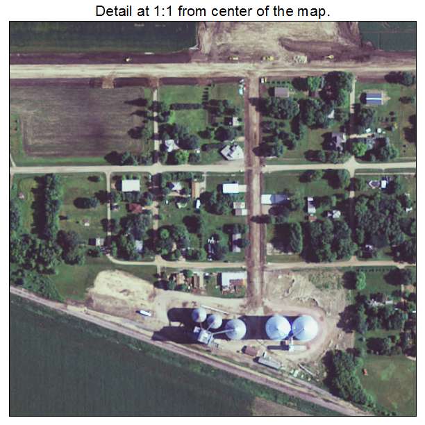 Delhi, Minnesota aerial imagery detail