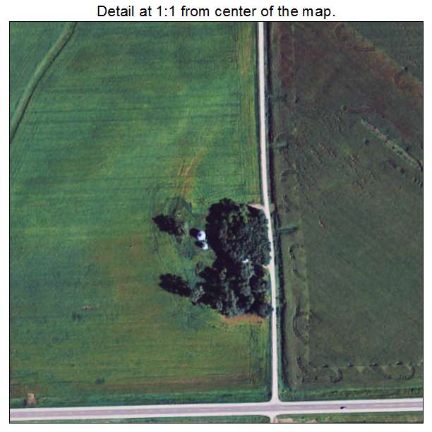 Dennison, Minnesota aerial imagery detail