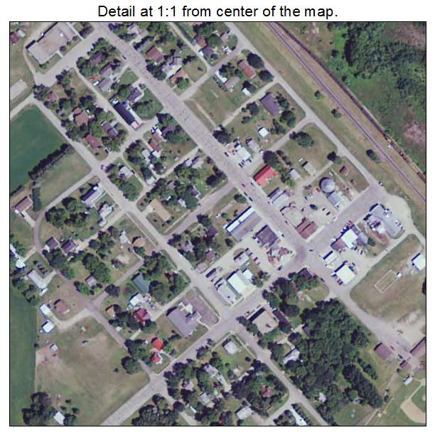 Dent, Minnesota aerial imagery detail