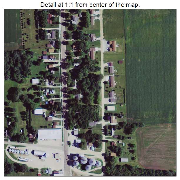 Dexter, Minnesota aerial imagery detail