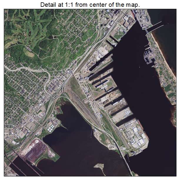 Duluth, Minnesota aerial imagery detail