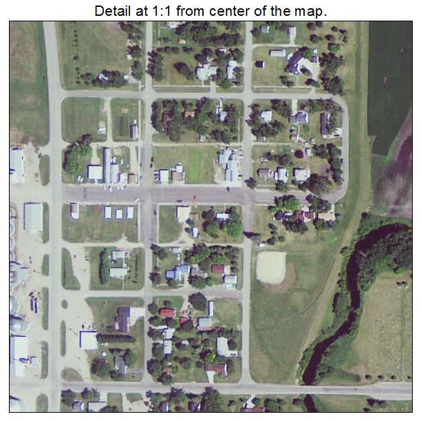 Dumont, Minnesota aerial imagery detail